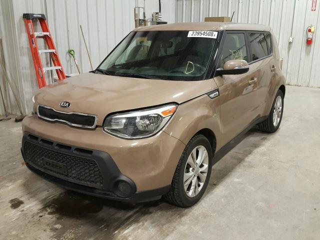 KNDJP3A57E7065521 - 2014 KIA SOUL + BROWN photo 2