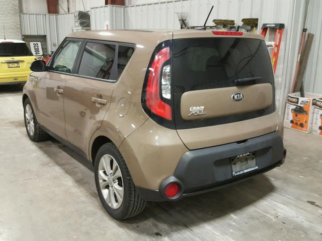 KNDJP3A57E7065521 - 2014 KIA SOUL + BROWN photo 3