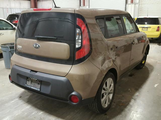 KNDJP3A57E7065521 - 2014 KIA SOUL + BROWN photo 4