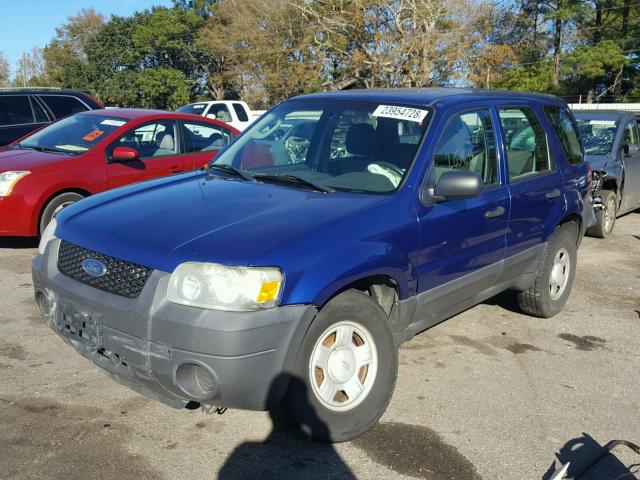 1FMYU02Z96KA61083 - 2006 FORD ESCAPE XLS BLUE photo 2