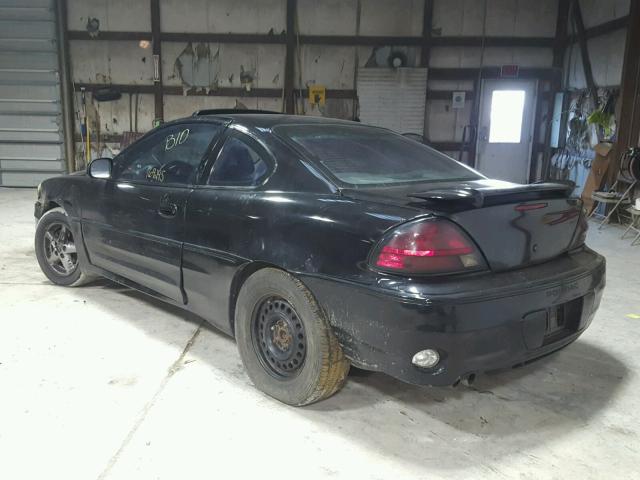 1G2NW12E4XM882011 - 1999 PONTIAC GRAND AM G BLACK photo 3