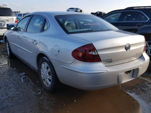 2G4WC532751286965 - 2005 BUICK LACROSSE C SILVER photo 3