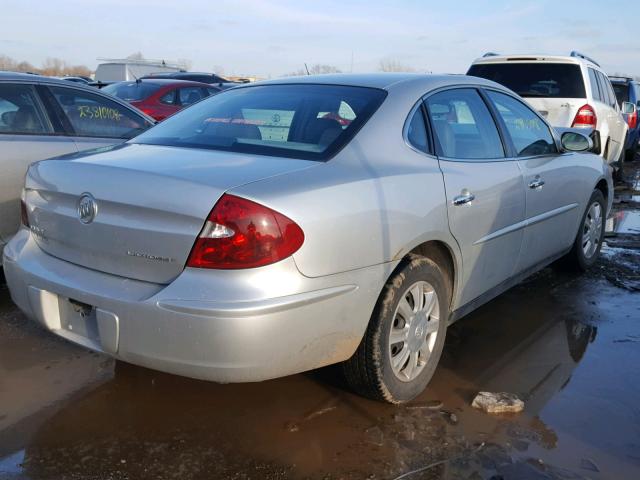 2G4WC532751286965 - 2005 BUICK LACROSSE C SILVER photo 4