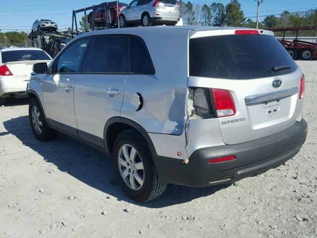 5XYKT3A16CG224008 - 2012 KIA SORENTO BA SILVER photo 3