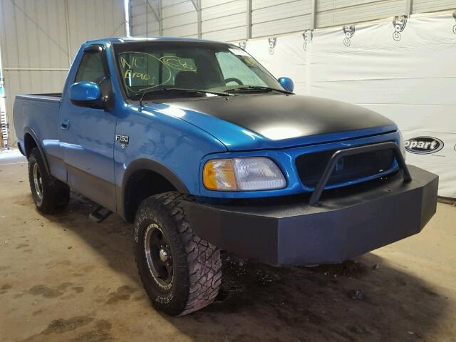 1FTDF1866VNC72142 - 1997 FORD F150 BLUE photo 1