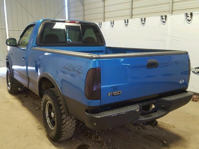 1FTDF1866VNC72142 - 1997 FORD F150 BLUE photo 3