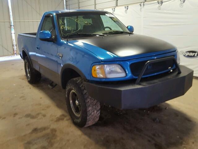 1FTDF1866VNC72142 - 1997 FORD F150 BLUE photo 9