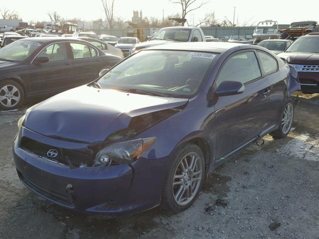 JTKDE167990281332 - 2009 TOYOTA SCION TC BLUE photo 2