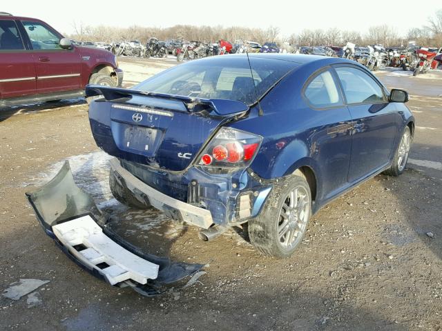 JTKDE167990281332 - 2009 TOYOTA SCION TC BLUE photo 4