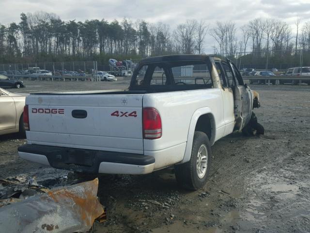 N0V1N23955418 - 1999 DODGE DAKOTA WHITE photo 4