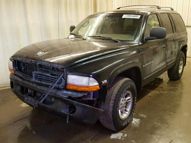 1B4HS28Y8WF155157 - 1998 DODGE DURANGO BLACK photo 2