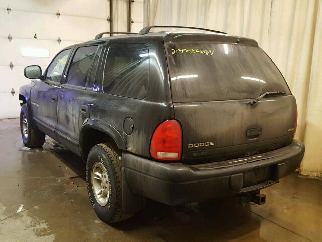 1B4HS28Y8WF155157 - 1998 DODGE DURANGO BLACK photo 3