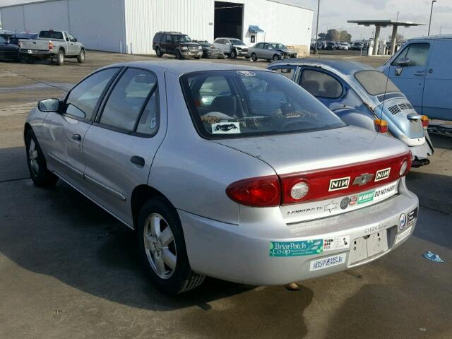 1G1JF52F347104571 - 2004 CHEVROLET CAVALIER L SILVER photo 3