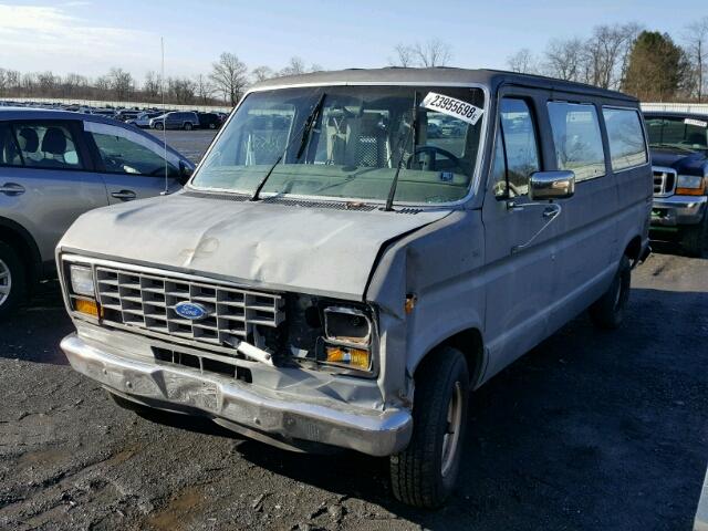 1FDEE14Y1LHB30951 - 1990 FORD ECONOLINE GRAY photo 2