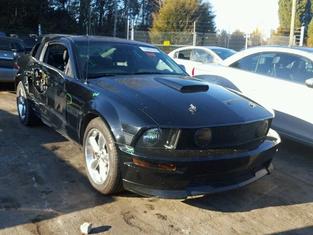 1ZVHT82H985160515 - 2008 FORD MUSTANG GT BLACK photo 1