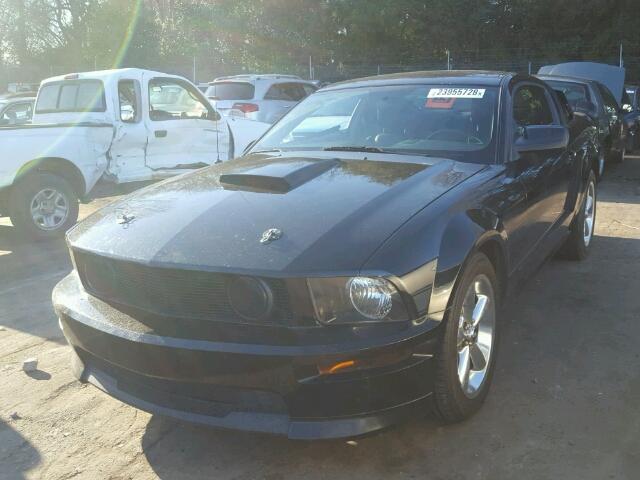 1ZVHT82H985160515 - 2008 FORD MUSTANG GT BLACK photo 2