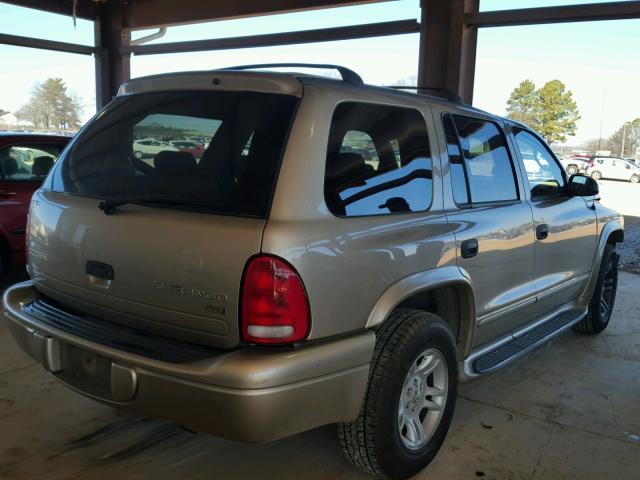 1D4HR48N03F533518 - 2003 DODGE DURANGO SL TAN photo 4