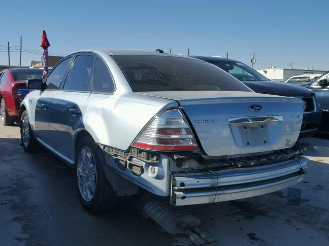 1FAHP25W78G134228 - 2008 FORD TAURUS LIM BLUE photo 3