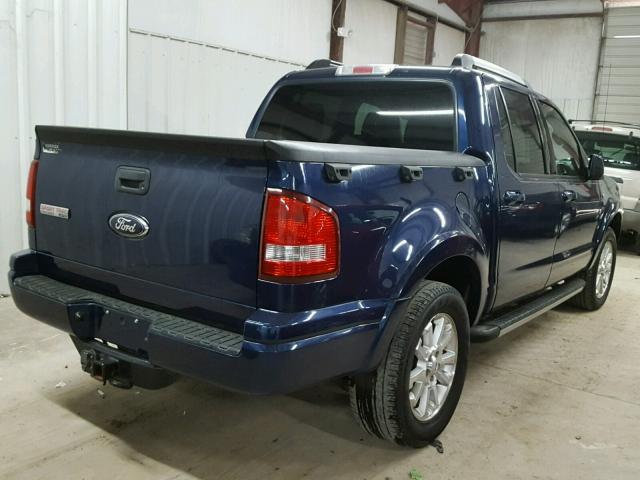 1FMEU33847UA43204 - 2007 FORD EXPLORER S BLUE photo 4