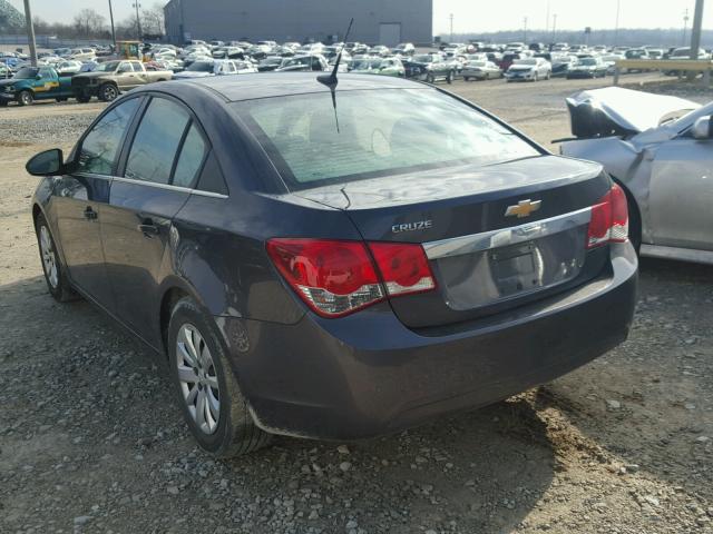 1G1PC5SH4B7166384 - 2011 CHEVROLET CRUZE LS GRAY photo 3