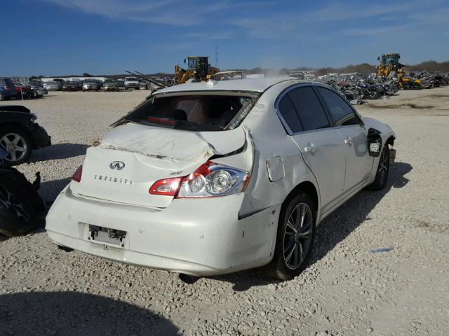 JN1CV6AP0BM300827 - 2011 INFINITI G37 BASE WHITE photo 4