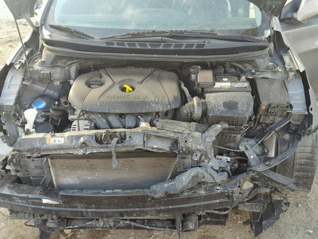 5NPDH4AEXEH473202 - 2014 HYUNDAI ELANTRA SE GRAY photo 7