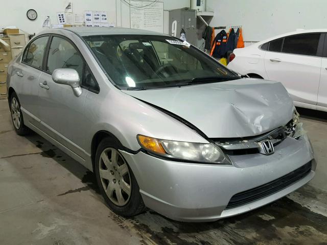 1HGFA16527L097860 - 2007 HONDA CIVIC LX SILVER photo 1