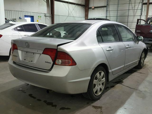 1HGFA16527L097860 - 2007 HONDA CIVIC LX SILVER photo 4