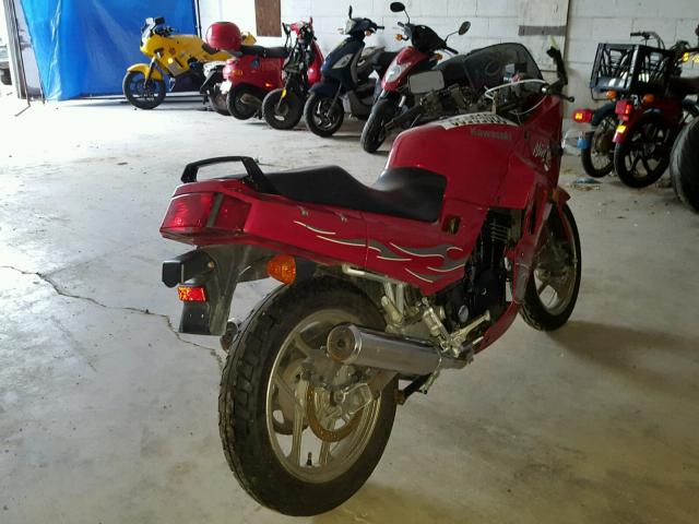 JKAEXMF1X7DA33452 - 2007 KAWASAKI EX250 F RED photo 4