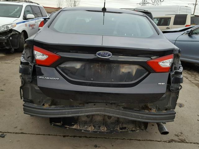 1FA6P0H78F5129340 - 2015 FORD FUSION SE BLACK photo 9