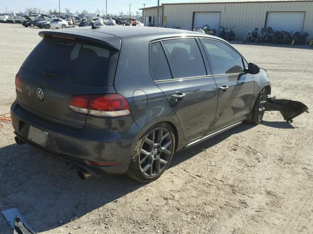 WVWHV7AJ8DW132964 - 2013 VOLKSWAGEN GTI GRAY photo 4