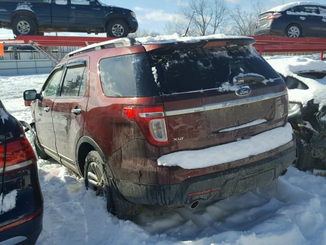 1FM5K8D86FGB70597 - 2015 FORD EXPLORER X BROWN photo 3