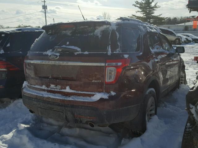 1FM5K8D86FGB70597 - 2015 FORD EXPLORER X BROWN photo 4