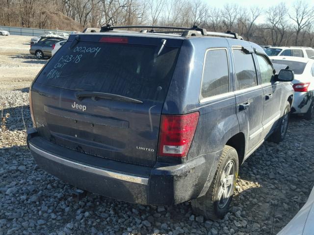 1J8HR58N15C616844 - 2005 JEEP GRAND CHER BLUE photo 4