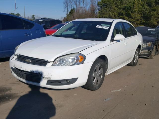 2G1WB5EN7A1239016 - 2010 CHEVROLET IMPALA LT WHITE photo 2