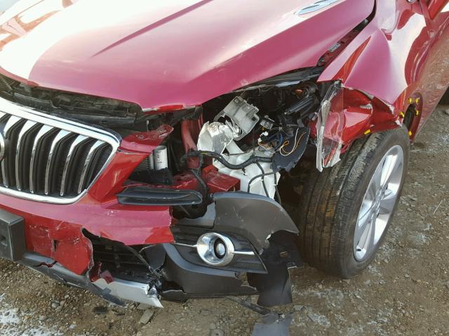 KL4CJCSB5FB054296 - 2015 BUICK ENCORE RED photo 9