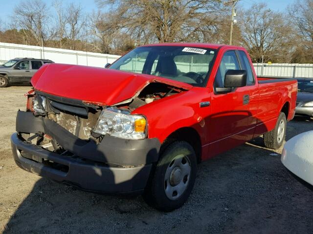 1FTRF12208KD81360 - 2008 FORD F150 RED photo 2