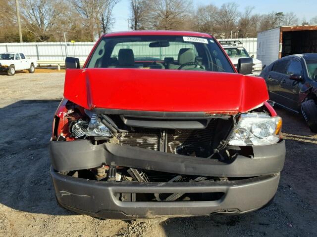 1FTRF12208KD81360 - 2008 FORD F150 RED photo 9