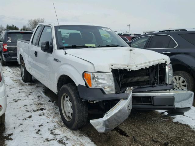 1FTEX1CM7EFA61369 - 2014 FORD F150 SUPER WHITE photo 1