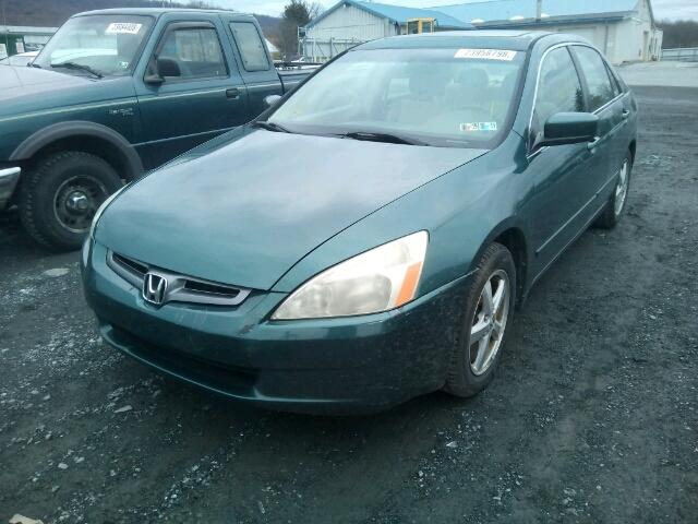 1HGCM56683A097345 - 2003 HONDA ACCORD EX GREEN photo 2