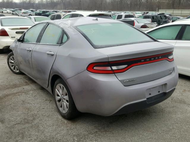 1C3CDFBB7ED692779 - 2014 DODGE DART SXT GRAY photo 3