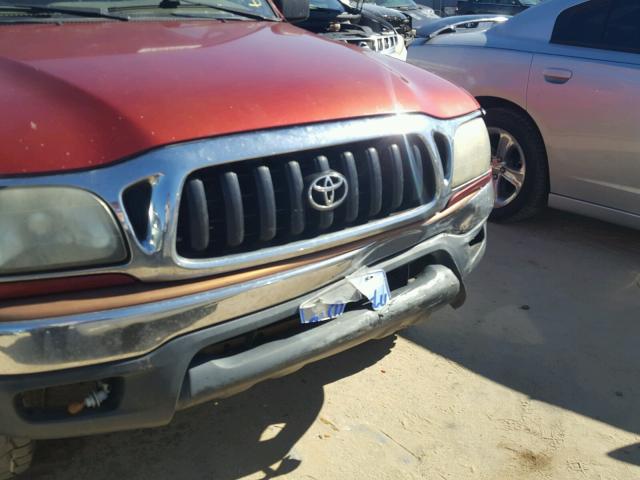 5TEGN92N93Z190365 - 2003 TOYOTA TACOMA DOU RED photo 9