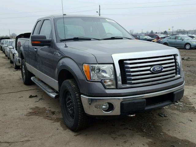 1FTFX1EV8AFD76394 - 2010 FORD F150 SUPER GRAY photo 1