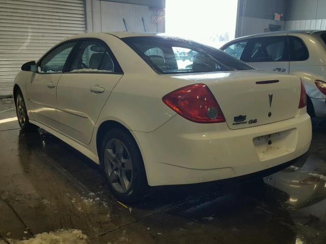 1G2ZJ57B494275454 - 2009 PONTIAC G6 WHITE photo 3