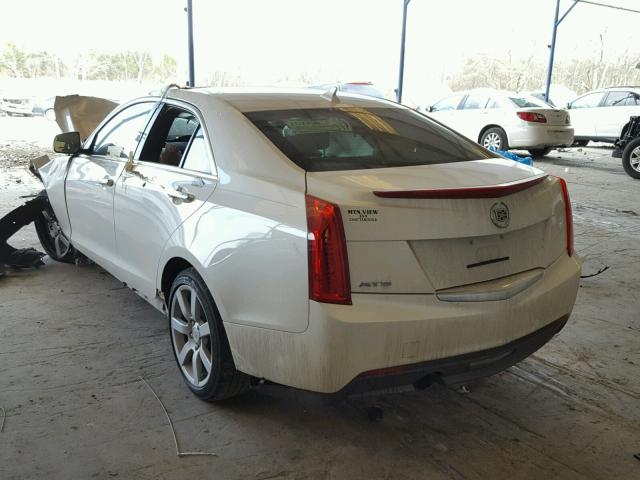 1G6AA5RA4E0184332 - 2014 CADILLAC ATS WHITE photo 3