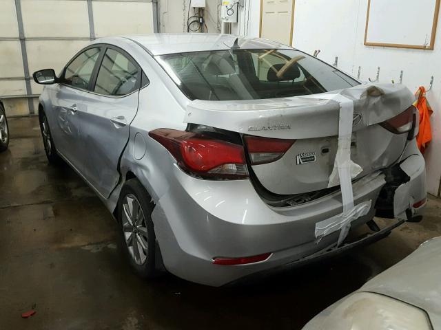 KMHDH4AE1FU237346 - 2015 HYUNDAI ELANTRA SE GRAY photo 3