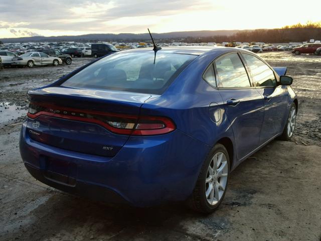 1C3CDFBA2DD175251 - 2013 DODGE DART SXT BLUE photo 4