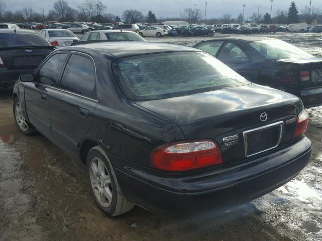 1YVGF22D315243499 - 2001 MAZDA 626 ES BLACK photo 3