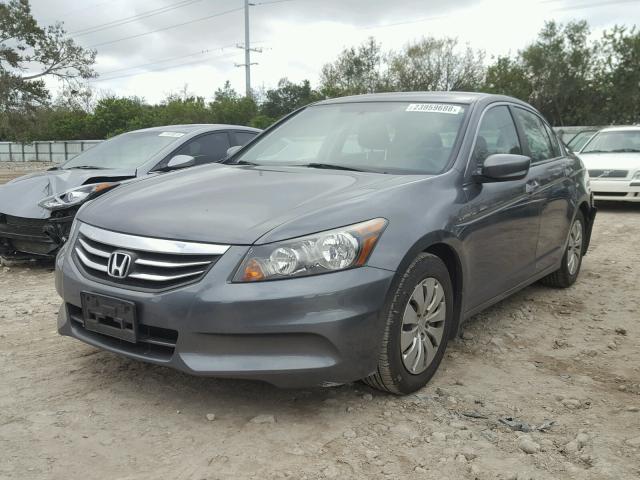 1HGCP2F37CA212674 - 2012 HONDA ACCORD LX CHARCOAL photo 2