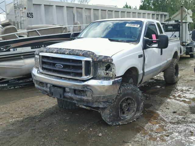 1FTNX21L02EC66324 - 2002 FORD F250 SUPER WHITE photo 2